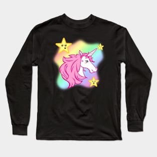 Kawaii Unicorn Long Sleeve T-Shirt